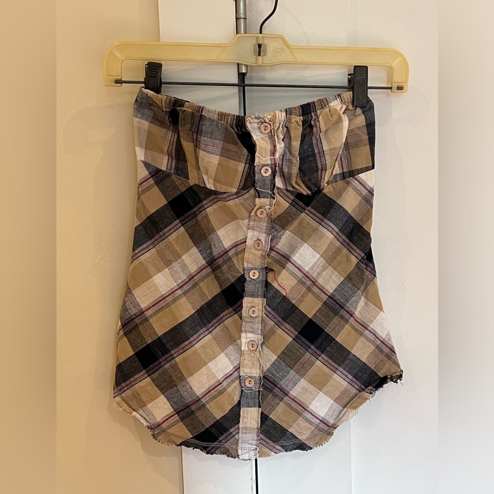 ☀️Plaid button down top